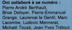 Extrait de l’ours du n° 24 de Micro News, en septembre 1989, où Marcus est mentionné (Marc Lacombe)