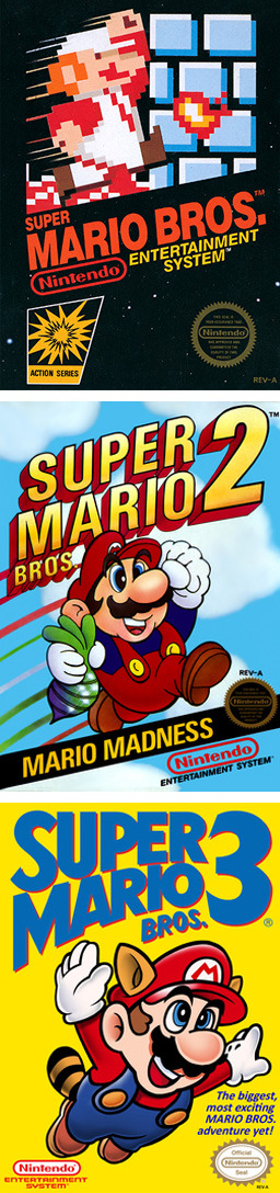 Super Mario Bros. - Super Mario Bros. 2 - Super Mario Bros. 3