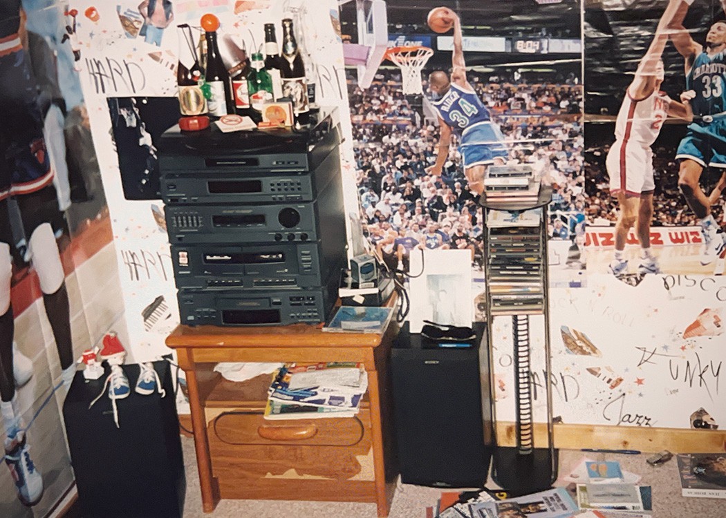 My bedroom in 1995, with the stereo system through which all these albums played over and over again.