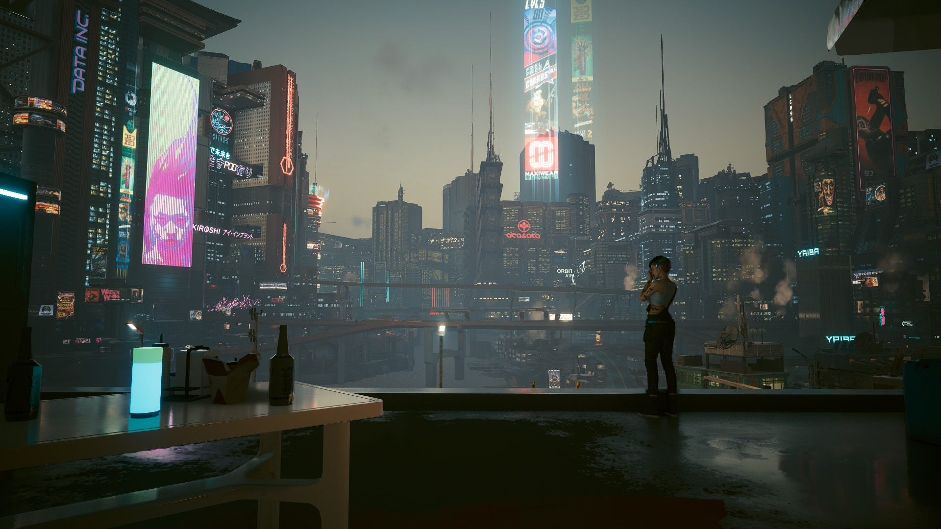Quiet city lights, sharing the view with Judy