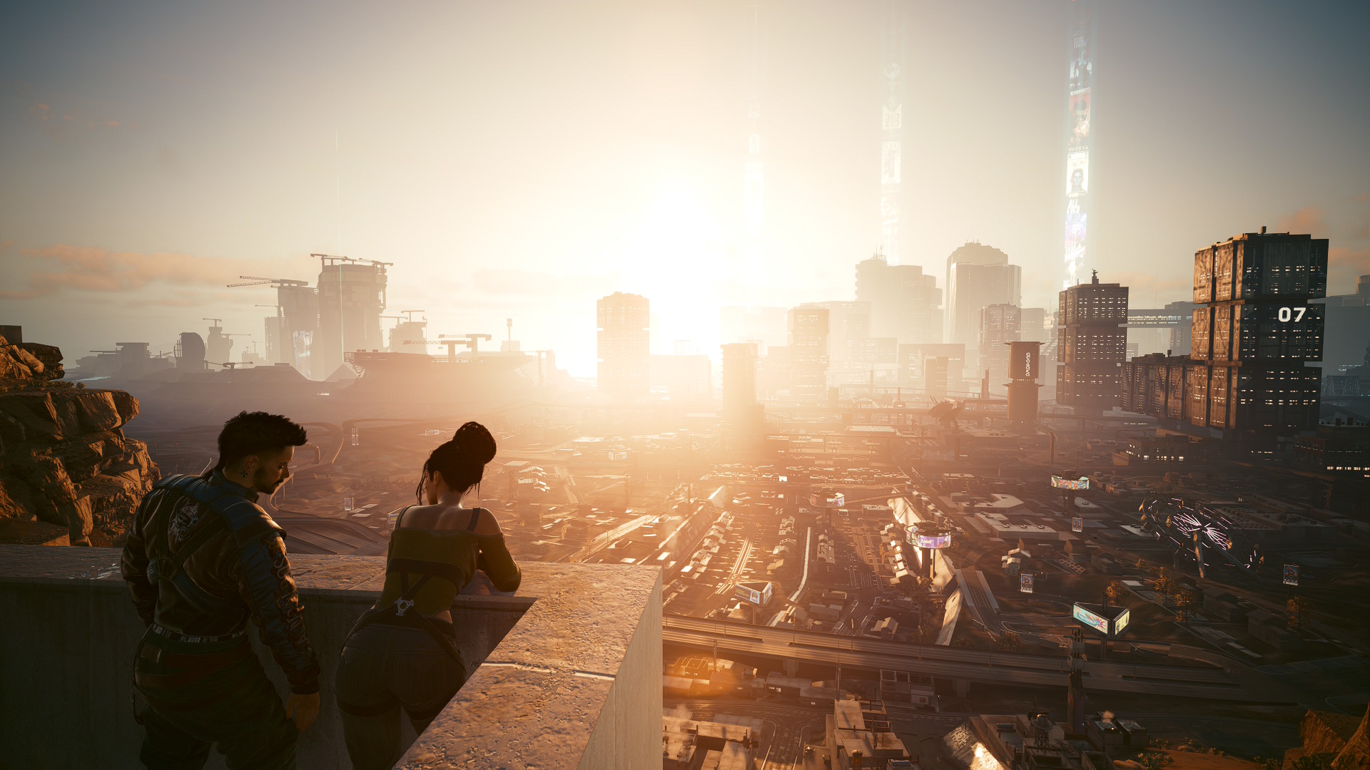 With Panam, last moments looking at Night City