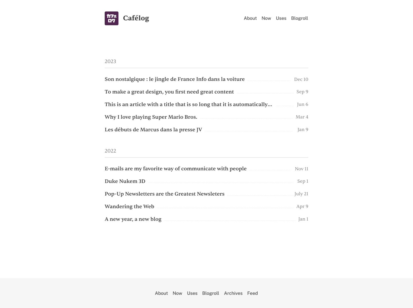 The Homepage