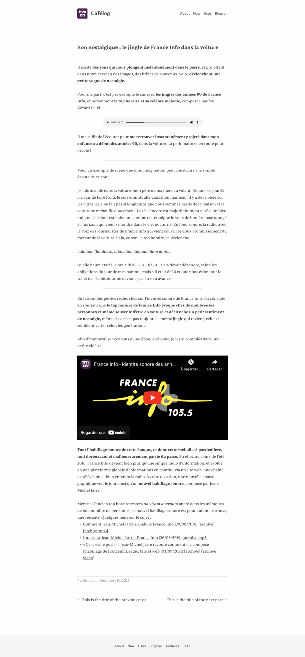 An article
