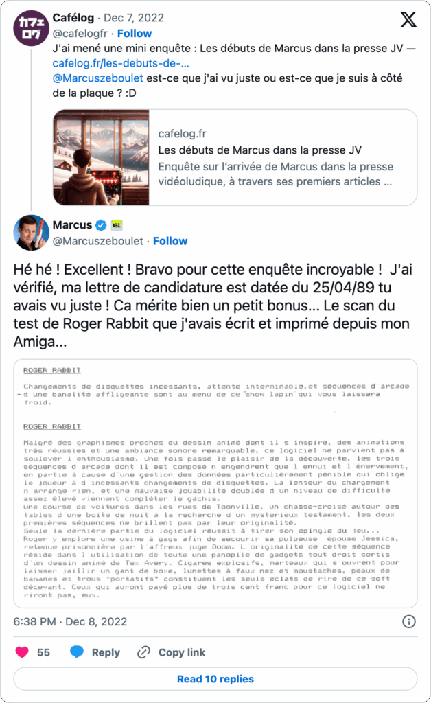 Capture d'écran Twitter