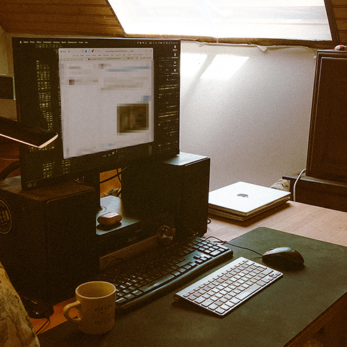 My desk in August 2025