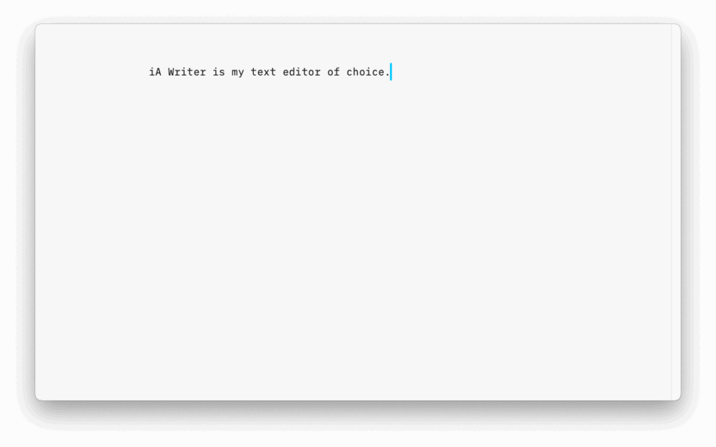 iA Writer screenshot