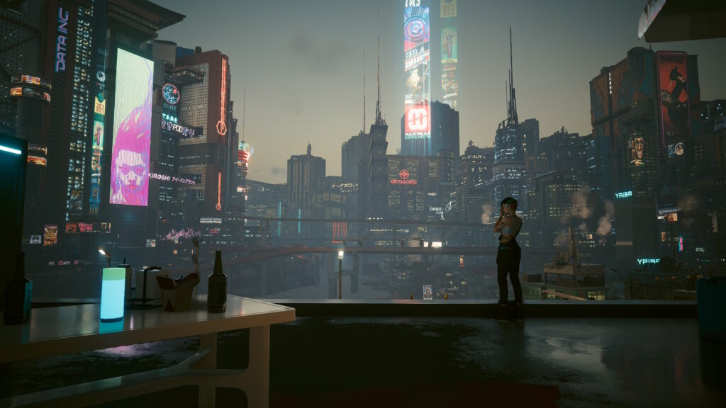 Quiet city lights, sharing the view with Judy