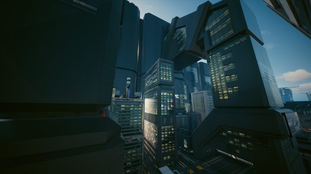 A red spot lost in the grey world