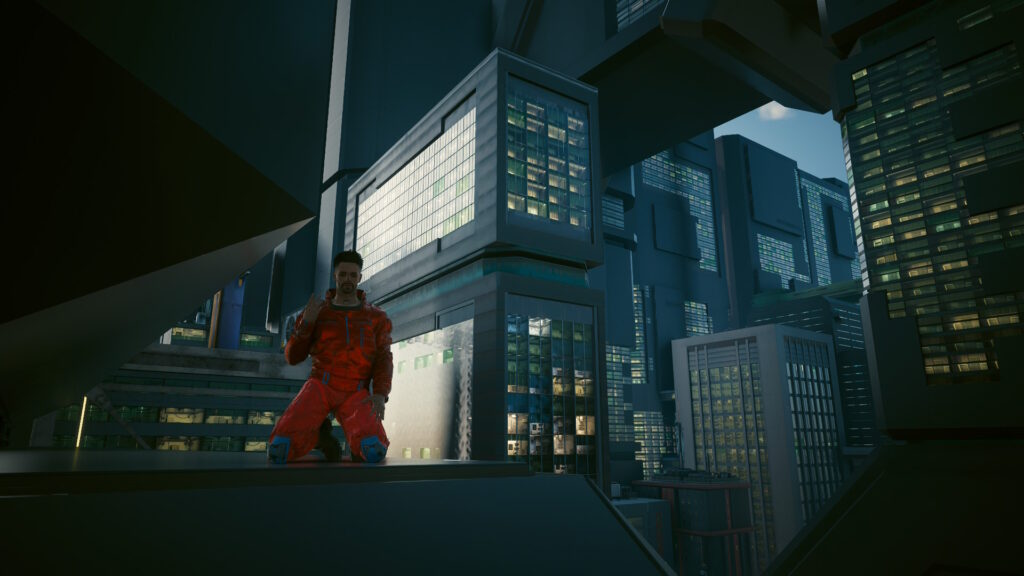 A red spot lost in the grey world