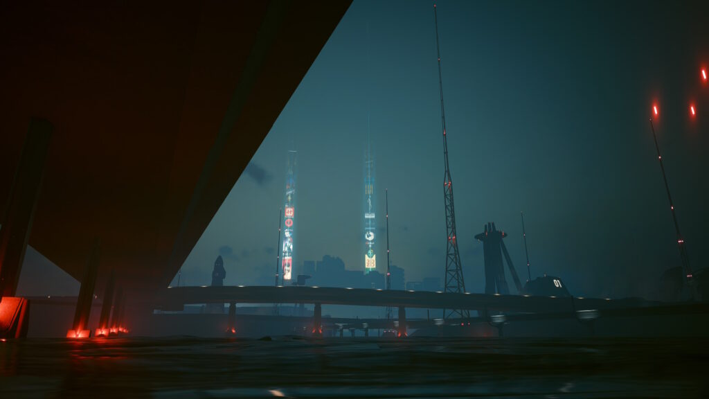 Gazing at the beauty of Night City